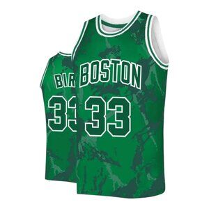 Boston Celtics Larry Bird #33 Basketball Jersey Stitched Green Men's
